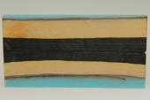 Plaquettes pour la coutellerie, Ebène du Sahel + résine bleue, ref:PREbS60768