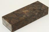 Bloc pour la coutellerie, Loupe d'Aulne stabilise noire, ref:BLpAuls60834nr
