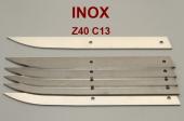 Lame en inox Z40 C13, trempe, mouture  faire, ref:ELameZ40