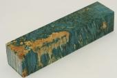 Bloc pour la coutellerie, Loupe d'Erable Ngundo stabilis bleu, ref:BLpErs62595b