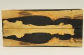 Plaquettes pour la coutellerie, loupe de Buis + rsine noire, ref:PRLpBU62663