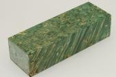Bloc pour la coutellerie, Loupe d'Erable Ngundo stabilis vert, ref:BLpErs62779ve