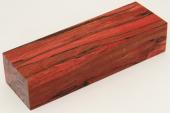 Bloc pour la coutellerie, Hêtre échauffé stabilisé rouge, ref:BHs63077r