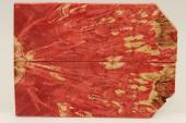 Plaquettes pour la coutellerie, Loupe d'Erable Ngundo stabilis rouge, ref:PLpErs63113r