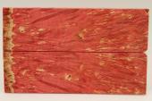 Plaquettes pour la coutellerie, Loupe d'Erable Ngundo stabilis rouge, ref:PLpErs63116r