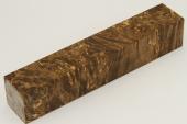 Carrelet  stylo, Loupe d'Erable Ngundo stabilis marron, ref:SLpErs65202ma