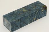 Bloc pour la coutellerie, Loupe d'Erable Ngundo stabilis bleu, ref:BLpErs66880b