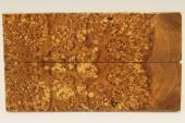 Plaquettes pour la coutellerie, Loupe d'Erable Ngundo stabilis marron, ref:PLpErs67674ma