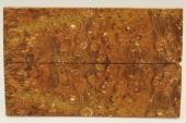 Plaquettes pour la coutellerie, Loupe d'Erable Ngundo stabilis marron, ref:PLpErs67677ma