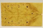 Plaquettes pour la coutellerie, Loupe d'Erable Ngundo stabilis jaune, ref:PLpErs68008j