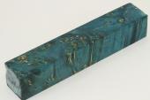 Carrelet  stylo, Loupe d'Erable Ngundo stabilis bleu, ref:SLpErs67998b