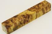Carrelet  stylo, Loupe de Peuplier stabilise jaune, ref:SLpPEs68002j
