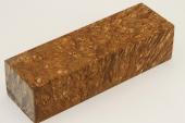 Bloc pour la coutellerie, Loupe d'Erable Ngundo stabilise marron, ref:BLpErs68534ma