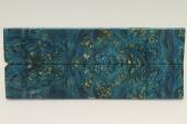 Plaquettes pour la coutellerie, Loupe d'Erable Ngundo stabilis bleu, ref:PLpErs68586b
