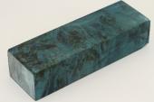 Bloc pour la coutellerie, Loupe de Peuplier stabilise bleu, ref:BLpPEs68593b