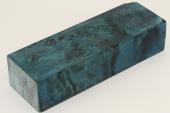 Bloc pour la coutellerie, Loupe de Peuplier stabilisée bleu, ref:BLpPEs68593b