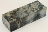 Bloc pour la coutellerie, Loupe de Peuplier stabilisée bleu, ref:BLpPEs68597b