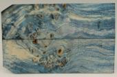 Plaquettes pour la coutellerie, Loupe de Peuplier stabilisée bleu, ref:PLpPEs68952b