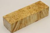 Bloc pour la coutellerie, Loupe d'Erable Ngundo stabilis naturel, ref:BLpErs69051na