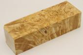 Bloc pour la coutellerie, Loupe d'Erable Ngundo stabilis naturel, ref:BLpErs69055na