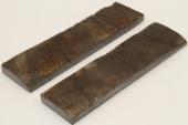 Plaquettes pour la coutellerie, corne de buffle avec croûte, ref:PCrBUF69080