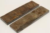 Plaquettes pour la coutellerie, corne de buffle avec croûte, ref:PCrBUF69082