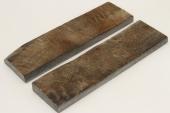 Plaquettes pour la coutellerie, corne de buffle avec croûte, ref:PCrBUF69085
