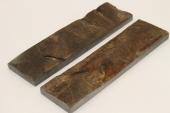 Plaquettes pour la coutellerie, corne de buffle avec croûte, ref:PCrBUF69086