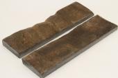 Plaquettes pour la coutellerie, corne de buffle avec croûte, ref:PCrBUF69087