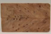 Plaquettes pour la coutellerie, Loupe de Séquoia stabilisé naturel, ref:PLpSqs69273