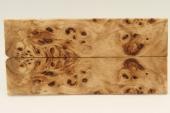 Plaquettes pour la coutellerie, Loupe de Peuplier stabilis naturel, ref:PLpPEs69309na
