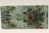 Plaquettes pour la coutellerie, Loupe de Peuplier stabilise bleue, ref:PLpPEs69315b