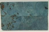 Plaquettes pour la coutellerie, Loupe de Peuplier stabilisée bleue, ref:PLpPEs69319b