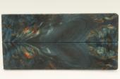 Plaquettes pour la coutellerie, Bouleau de Carlie stabilis bleu, ref:PBMs69372b