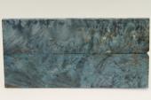 Plaquettes pour la coutellerie, Bouleau de Carélie stabilisé bleu, ref:PBMs69374b