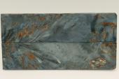 Plaquettes pour la coutellerie, Bouleau de Carélie stabilisé bleu, ref:PBMs69372b