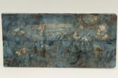 Plaquettes pour la coutellerie, Bouleau de Carélie stabilisé bleu, ref:PBMs69375b