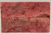 Plaquettes pour la coutellerie, Bouleau de Carélie stabilisé rouge, ref:PBMs69383r