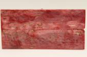 Plaquettes pour la coutellerie, Bouleau de Carélie stabilisé rouge, ref:PBMs69380r