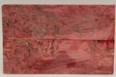 Plaquettes pour la coutellerie, Bouleau de Carélie stabilisé rouge, ref:PBMs69382r