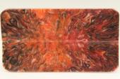 Plaquettes pour la coutellerie, rsine orange, ref:PRR69415