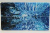 Plaquettes pour la coutellerie, rsine bleue, ref:PRR69429