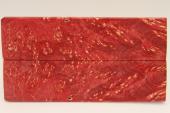 Plaquettes pour la coutellerie, Loupe d'Erable Ngundo stabilis rouge, ref:PLpErs69431r