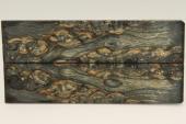 Plaquettes pour la coutellerie, Bouleau de Carlie stabilis noir/vert, ref:PBMs69434nr