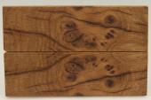 Plaquettes pour la coutellerie, loupe de Chne + rsine noire, ref:PRLpCH69542