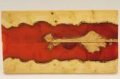 Plaquettes pour la coutellerie, loupe de Buis + rsine rouge, ref:PRLpBU69551
