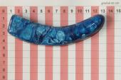 Manche pour couteau, résine bleue, ref:MRR69665