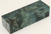 Bloc pour la coutellerie, Loupe de Peuplier stabilise bleu, ref:BLpPEs69987b
