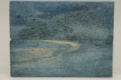 Plaquettes pour la coutellerie, Loupe de Peuplier stabilisée bleue, ref:PLpPEs69981b