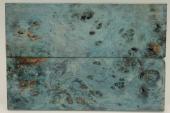 Plaquettes pour la coutellerie, Loupe de Peuplier stabilisée bleue, ref:PLpPEs69985b
